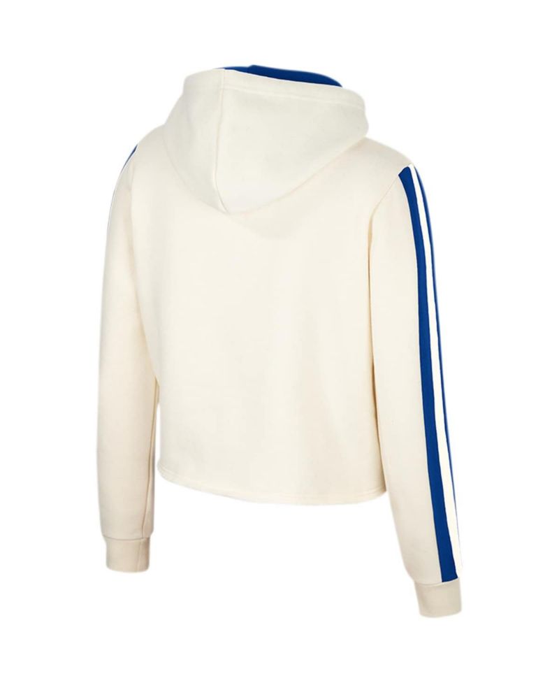 Women's Cream Florida Gators Perfect Date Cropped Pullover Hoodie
