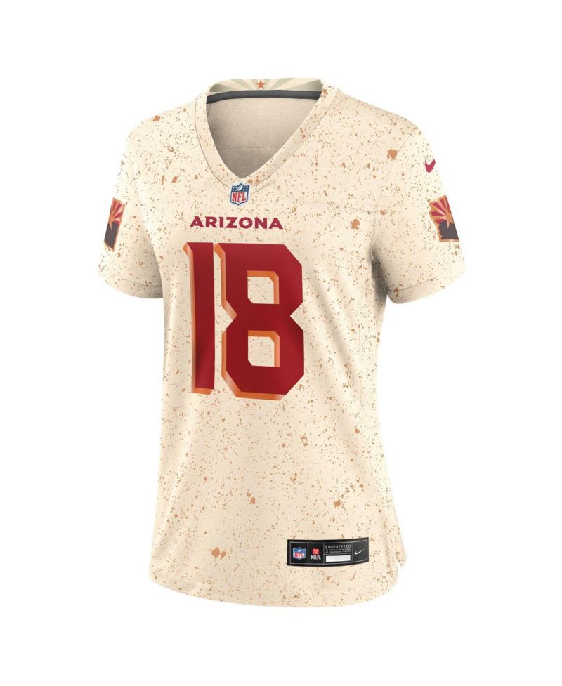 Women's Marvin Harrison Jr. Natural Arizona Cardinals 2025 Rivalries Collection Game Jersey
