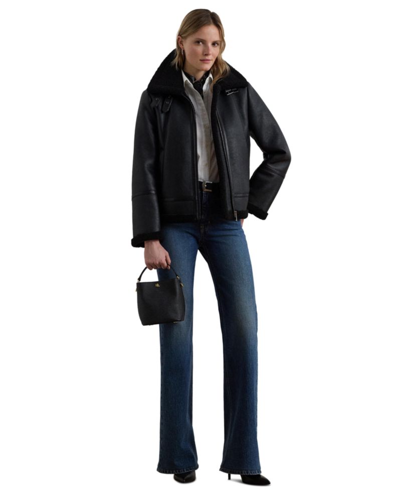 Women's Moto Faux-Leather Jacket