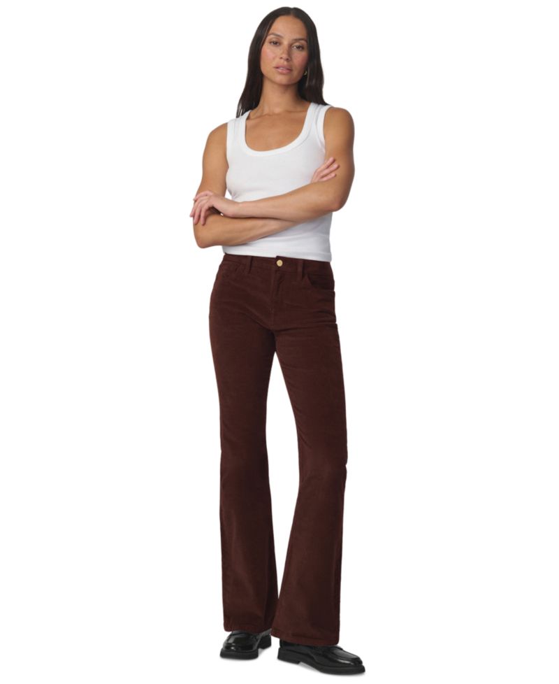 Women's Inez Corduroy Flare Mid-Rise Pants