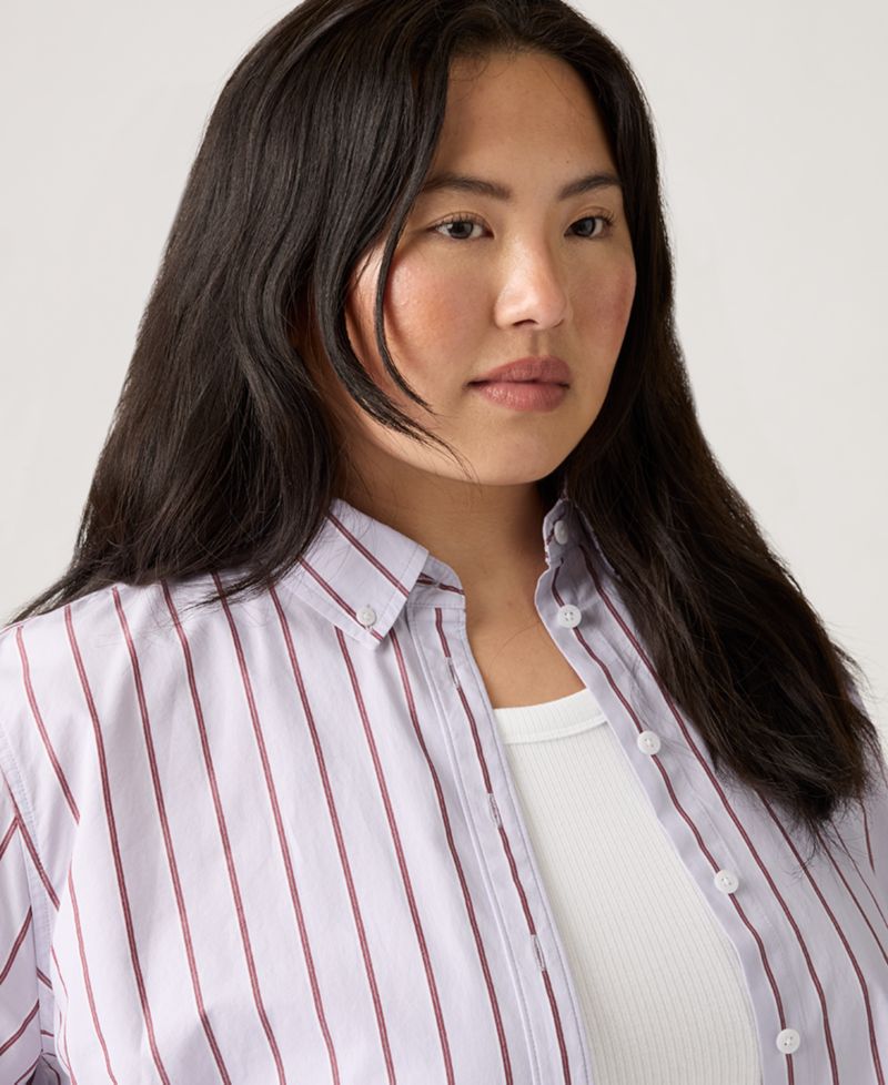 Plus Size Sully Relaxed-Fit Cotton Shirt