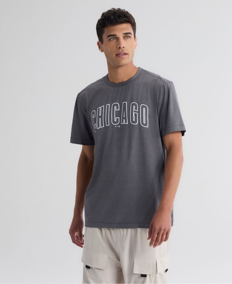 Men's Charcoal Chicago Cubs Clutch Winning Edge T-Shirt