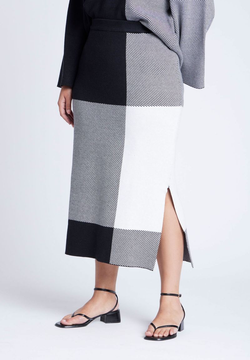Women's Intarsia Sweater Skirt