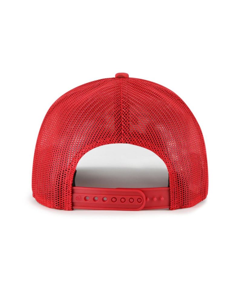 Men's Red Los Angeles Angels Fiji Trucker Adjustable Hat