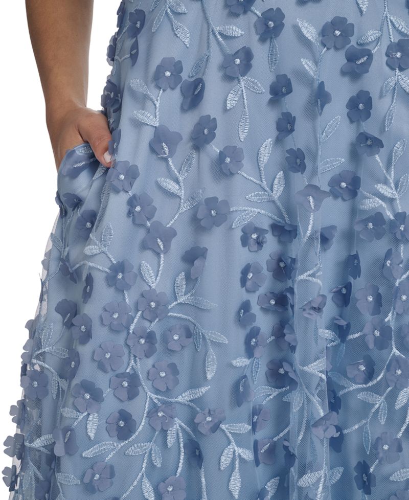 Women's V-Neck Sleeveless Ball Gown