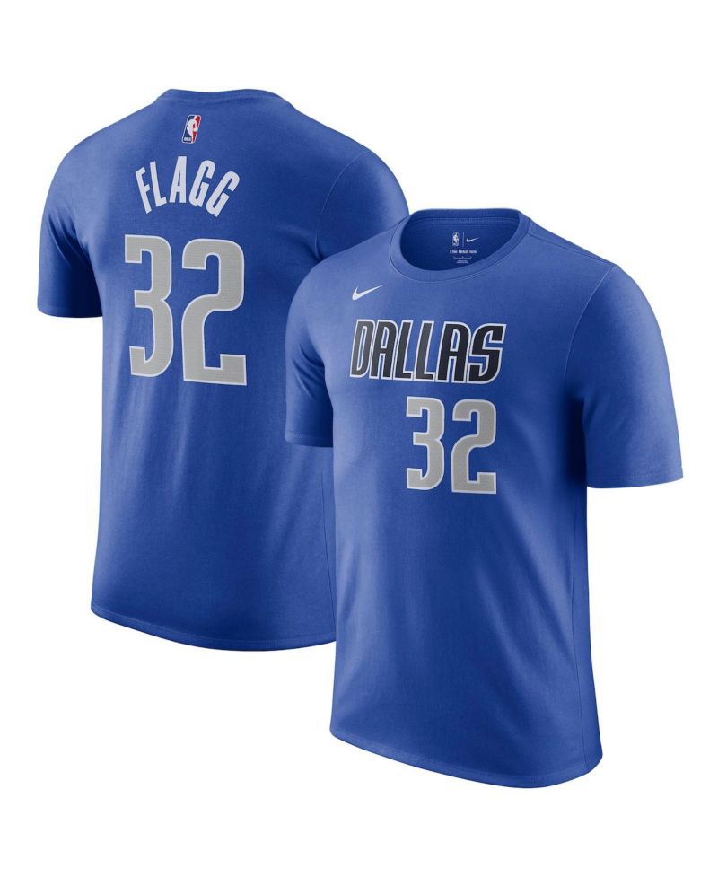 Men's Cooper Flagg Blue Dallas Mavericks 2025 NBA Draft Icon Name & Number T-Shirt