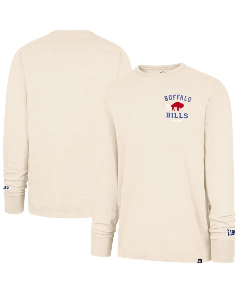Men's '47 Tan Buffalo Bills Heavy Slub Long Sleeve T-Shirt