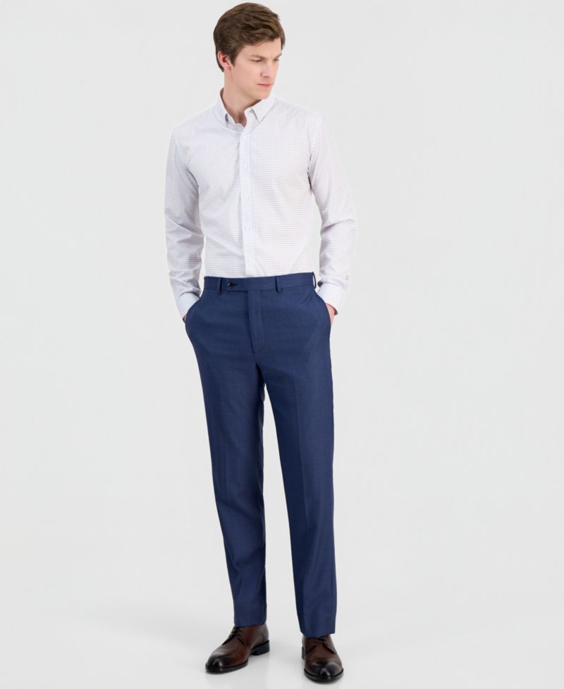 Men's Slim-Fit Performance Four-Way Stretch Dress Shirt