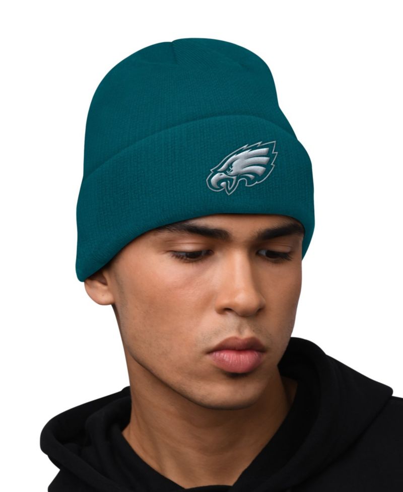 Men's Midnight Green Philadelphia Eagles Hoodie and Cuffed Knit Hat Combo Pack
