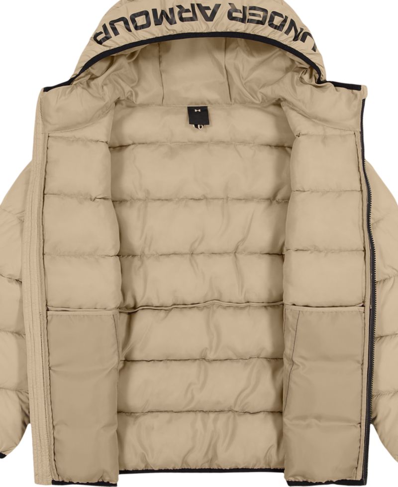 Boys' 8-20 Logo Full-Zip Puffer Hooded Jacket