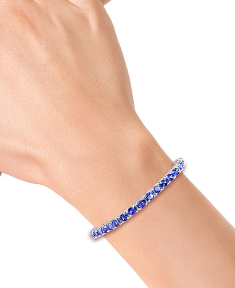 EFFY® Tanzanite Tennis Bracelet (9-5/8 ct. t.w.) in Sterling Silver