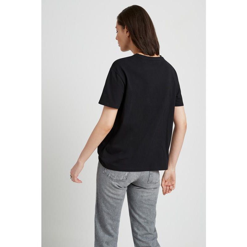Women's Leonie Organic Cotton Jersey Boxy Half-Sleeve Cutout-Shoulder Top