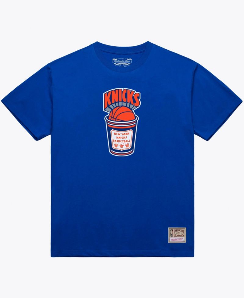 Men's Blue New York Knicks Coffee Cup T-Shirt
