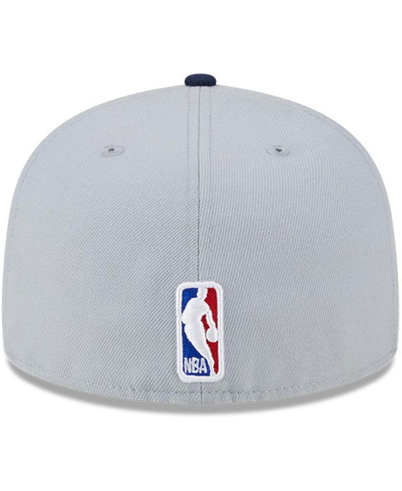 Men's Gray, Navy New Orleans Pelicans Tip-Off Two-Tone 59FIFTY Fitted Hat