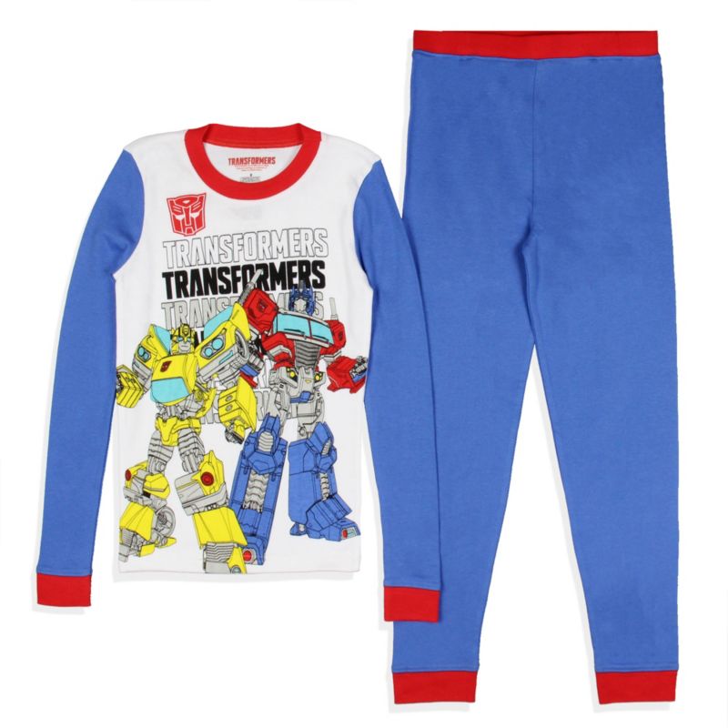Boys' Optimus Prime And Bumblebee Characters Logo Kids Sleep Pajama Set