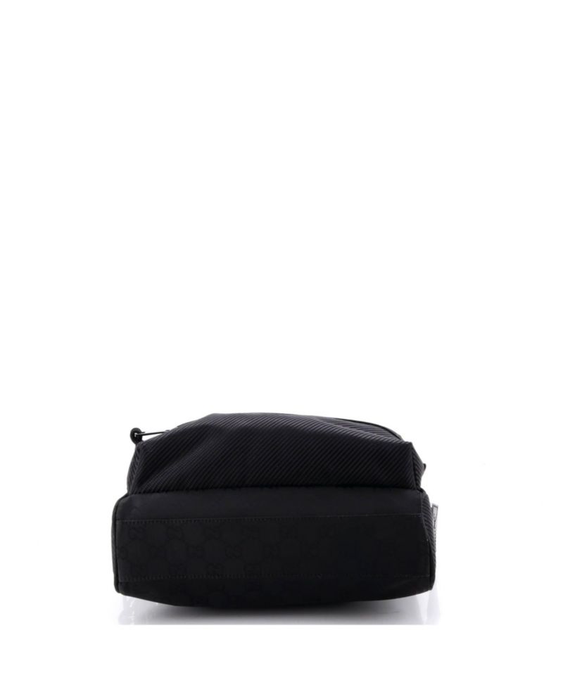 Medium Web Flap Crossbody Bag Guccissima Nylon
