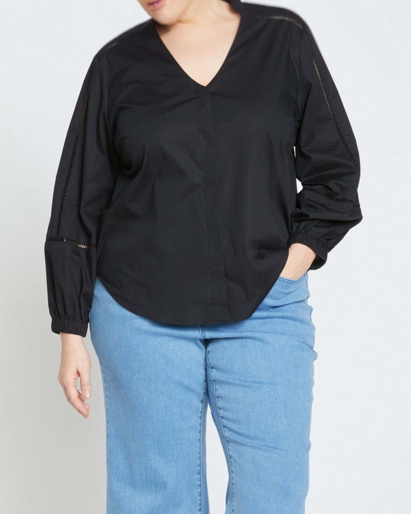 Plus Size Saint-Honore Poplin Blouse