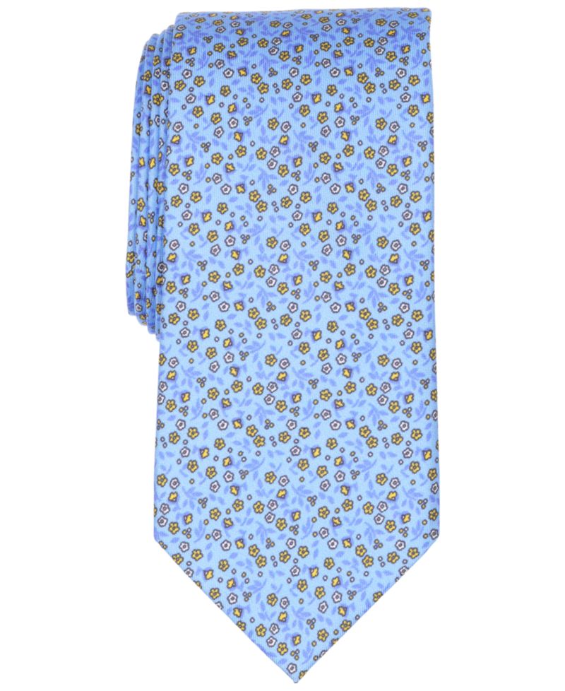 Men's Harvey Classic Design Floral Pattern Silk Tie