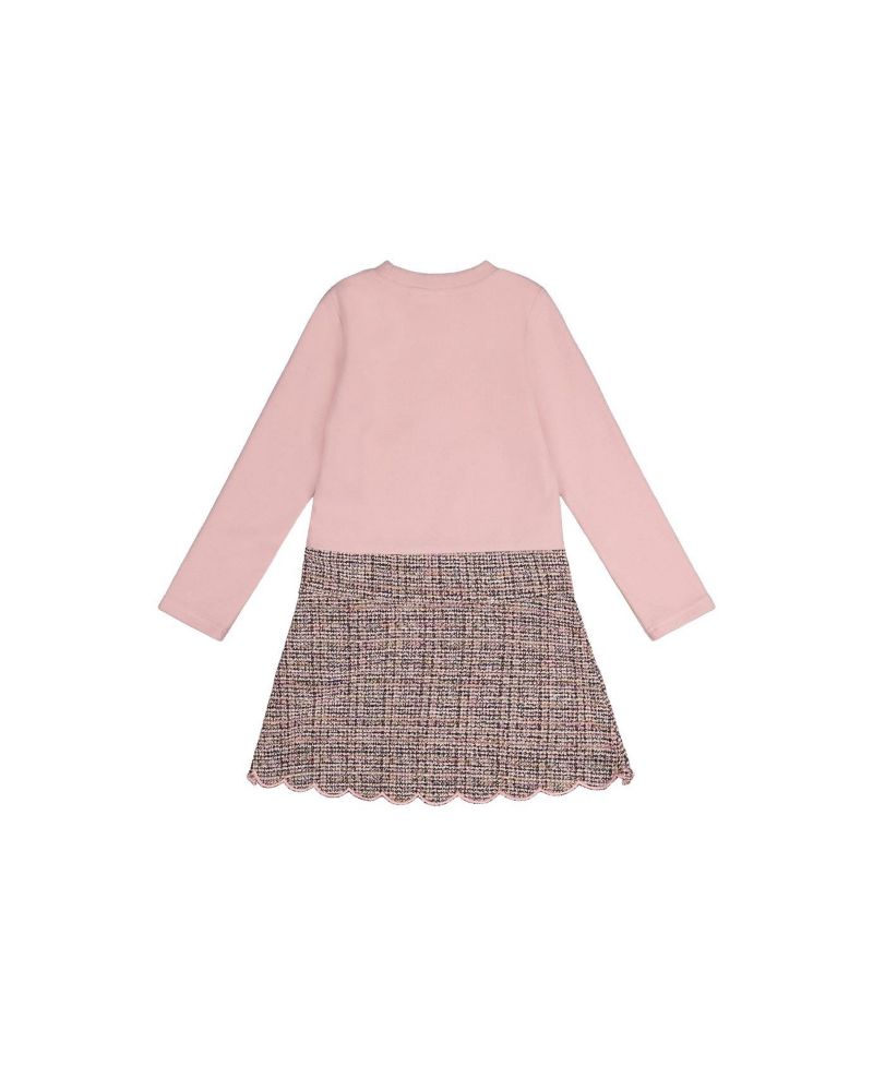 Big Girls Girl(6-14) Bi-Material Dress