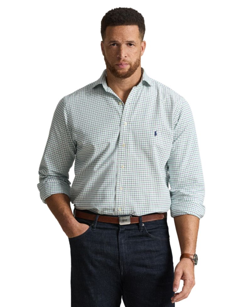 Men's Big & Tall Tattersall Oxford Shirt