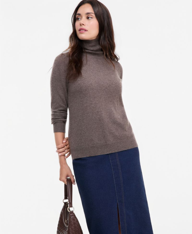 Petite Cashmere Turtleneck Sweater
