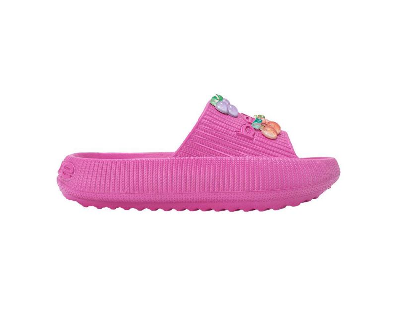 Girls Girls EVA Slide - Lightweight and Comfy Slide Sandals with Fruit Charms