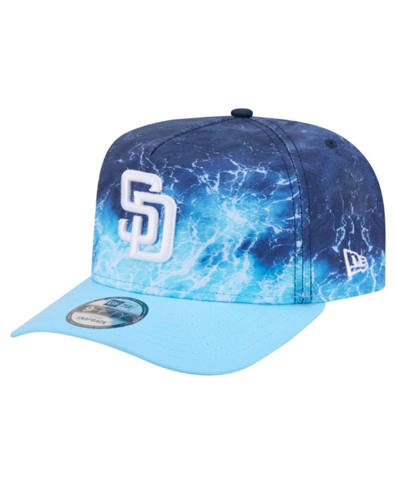 Men's Light Blue San Diego Padres Deep Water Pre-Curved 9FIFTY A-Frame Snapback Hat