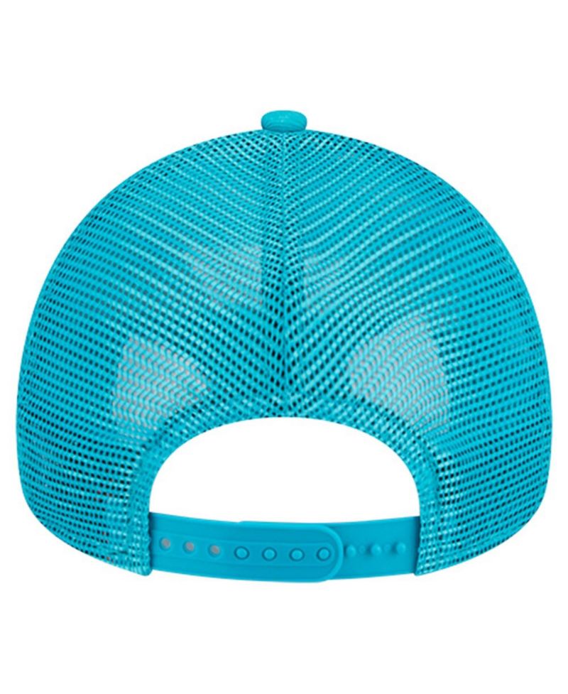 Big Boys and Girls Aqua Miami Dolphins Main A-Frame 9FORTY Adjustable Hat