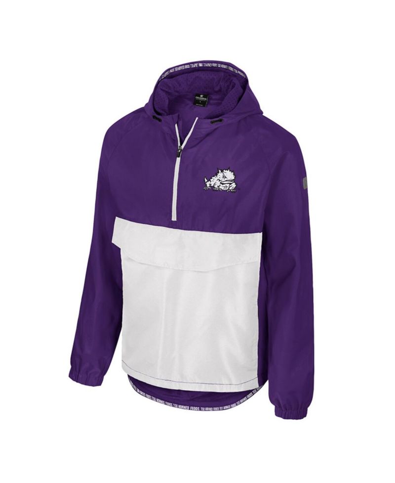 Men's Purple TCU Horned Frogs Reloaded Anorak Half-Zip Jacket
