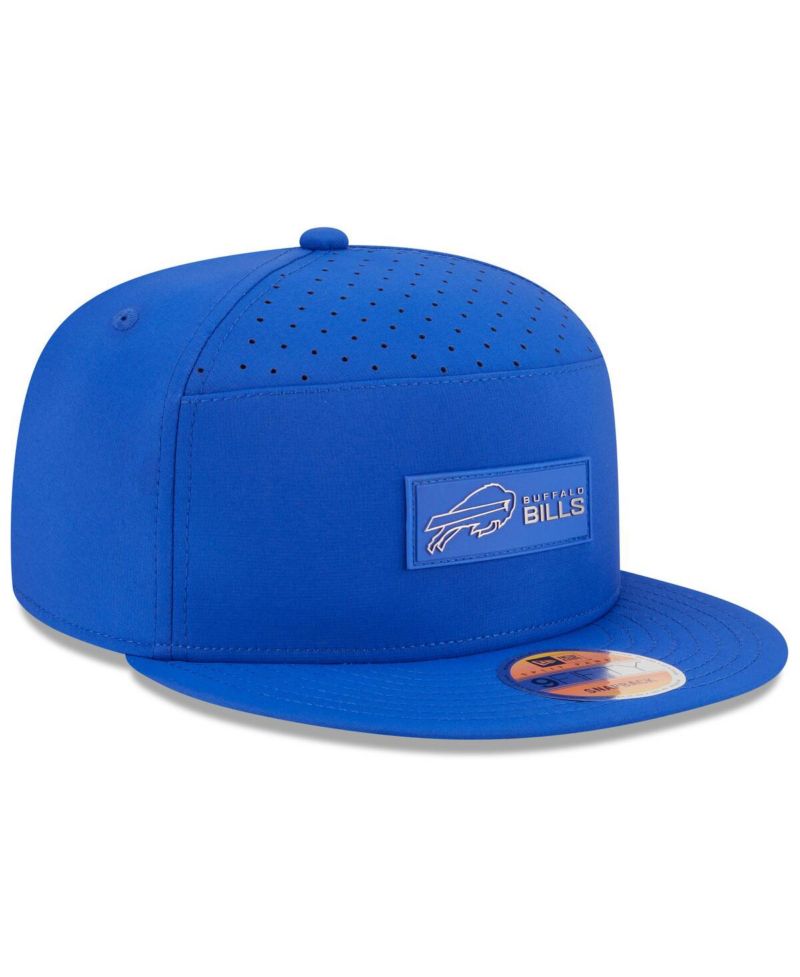 Men's Royal Buffalo Bills 2025 Sideline Split Panel 9FIFTY Snapback Hat