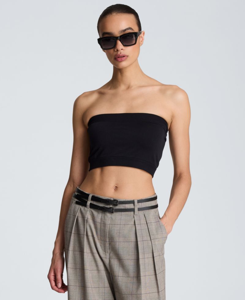 Women's Wide-Leg Double Belt Pants
