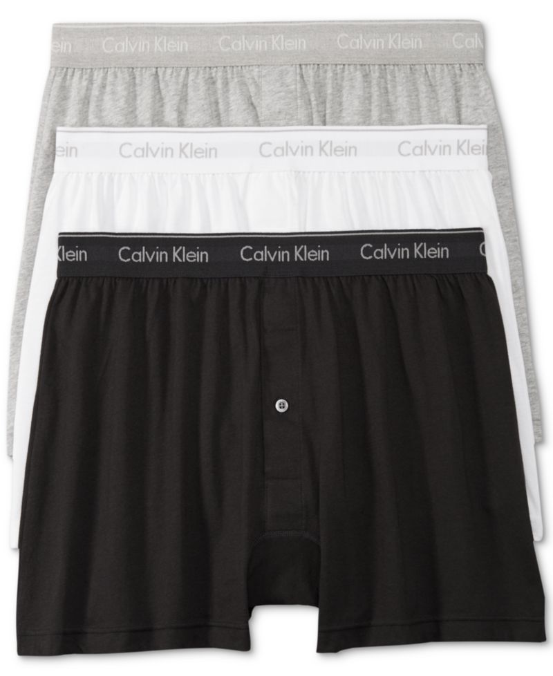 Men's 3-Pack Cotton Classics Knit Boxers Underwear