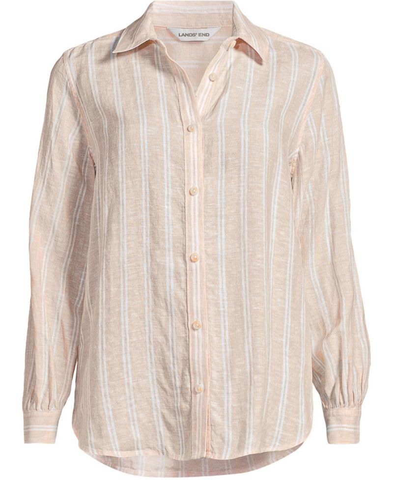 Women's Linen Long Sleeve Feminine Shirt