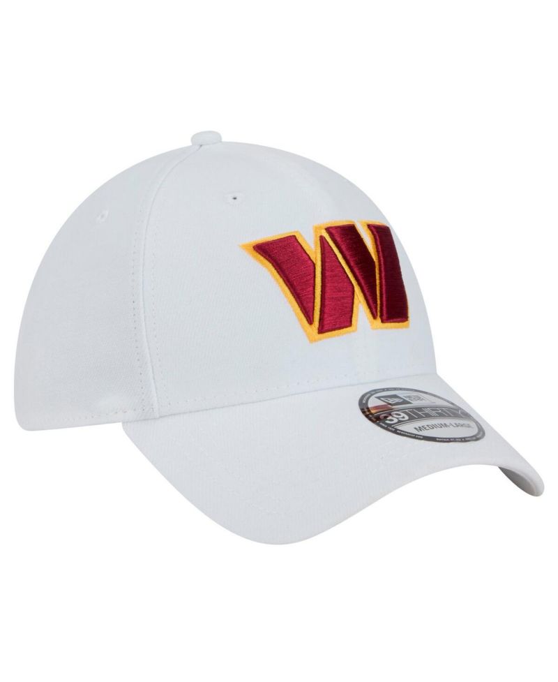 Men's White Washington Commanders Main 39THIRTY Flex Hat