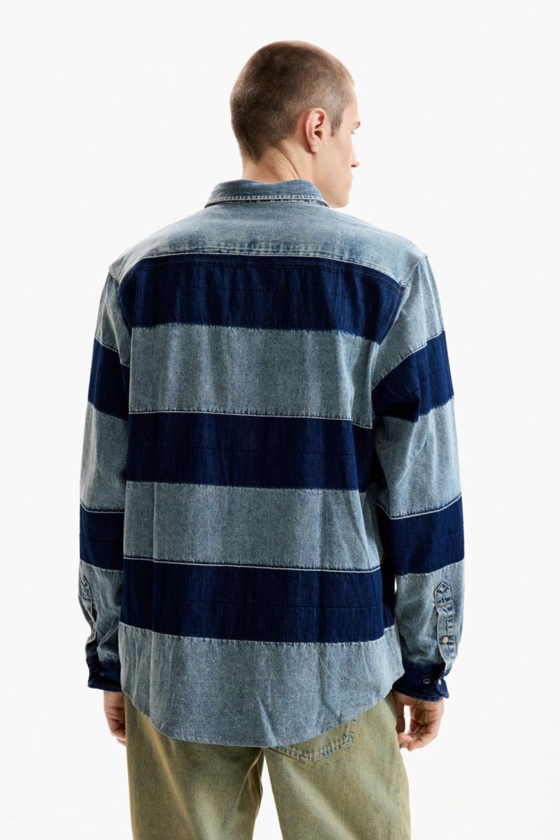Men's Striped denim shirt