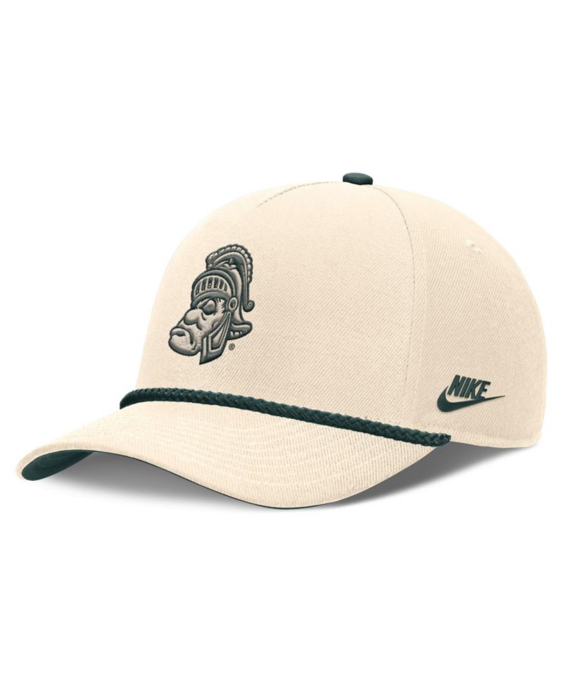 Men's and Women's Natural Michigan State Spartans Legacy Vintage Rope Rise Adjustable Hat