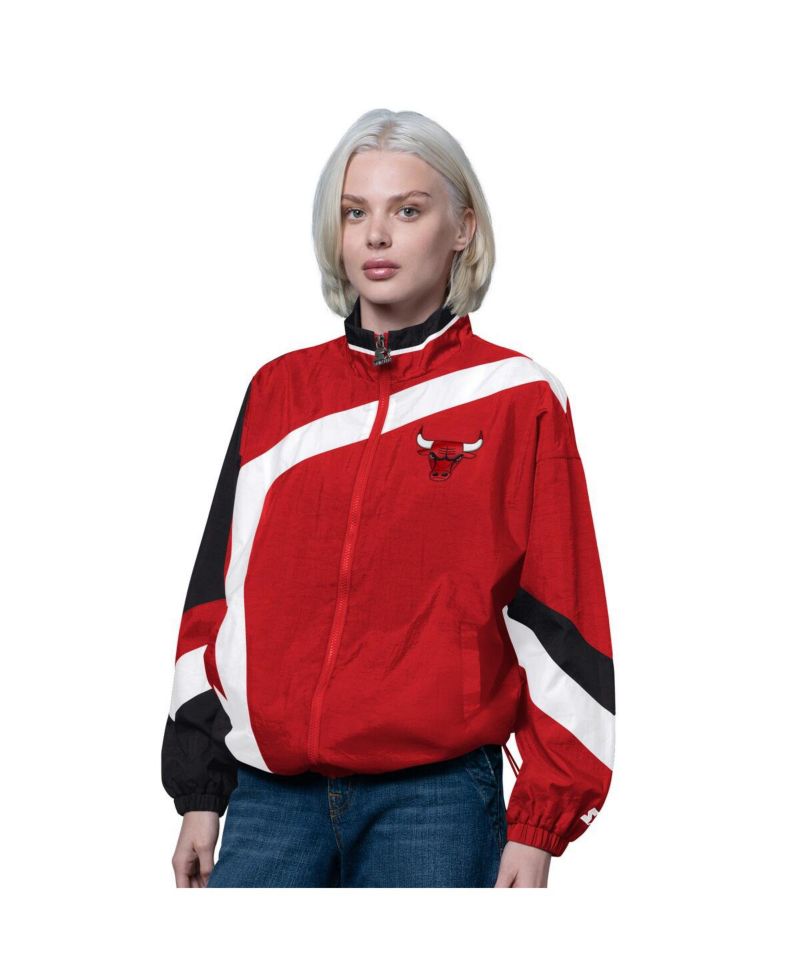 Women's Red/Black Chicago Bulls 1st Quarter Full-Zip Jacket