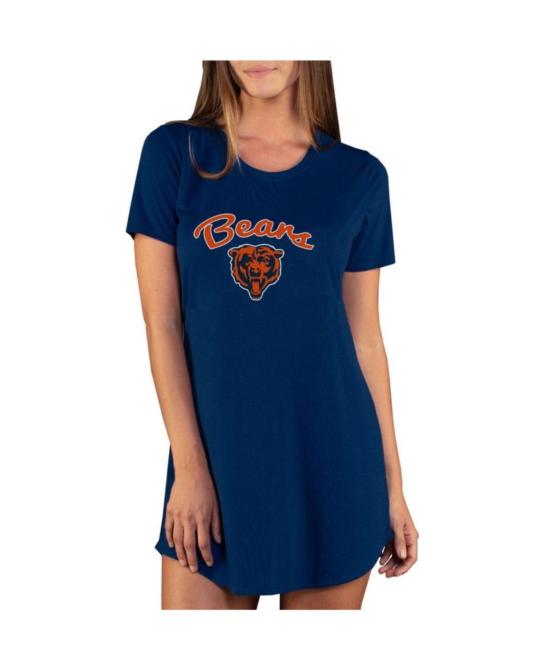 Women's Navy Chicago Bears Marathon Knit Nightshirt
