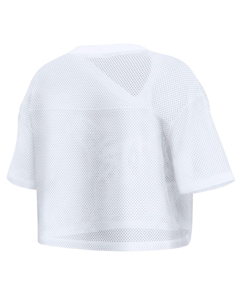 Women's San Francisco 49ers Oversized Mesh V-Neck Short-Sleeve Jersey