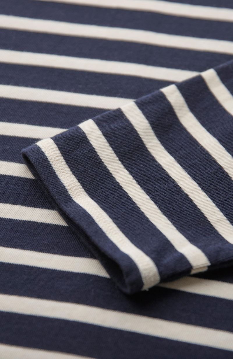 Women's Striped Knee Length Jersey Dress