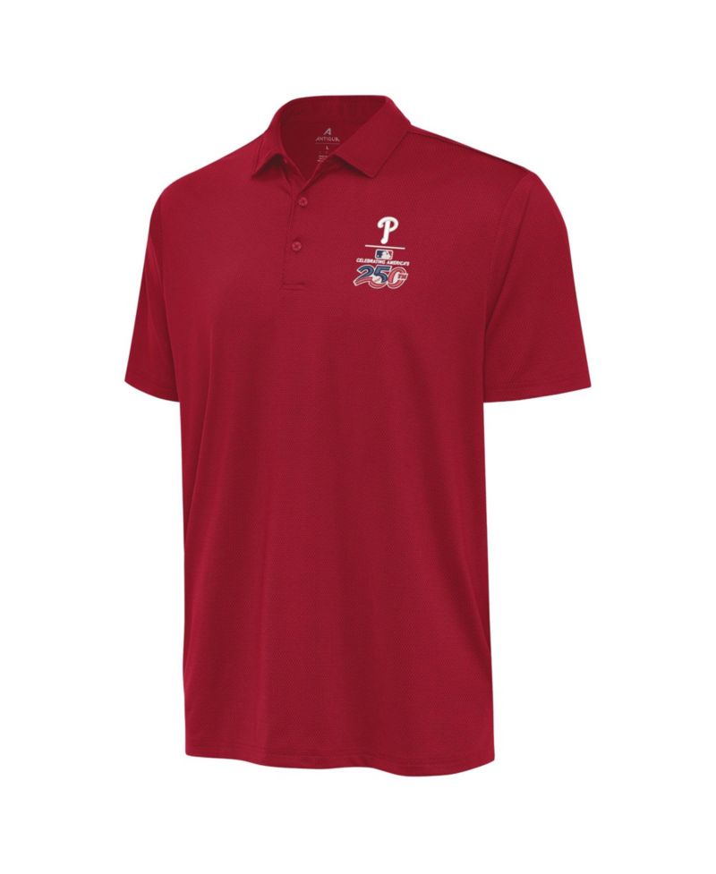 Men's Red Philadelphia Phillies Celebrating America's 250th Ellipse Polo Shirt