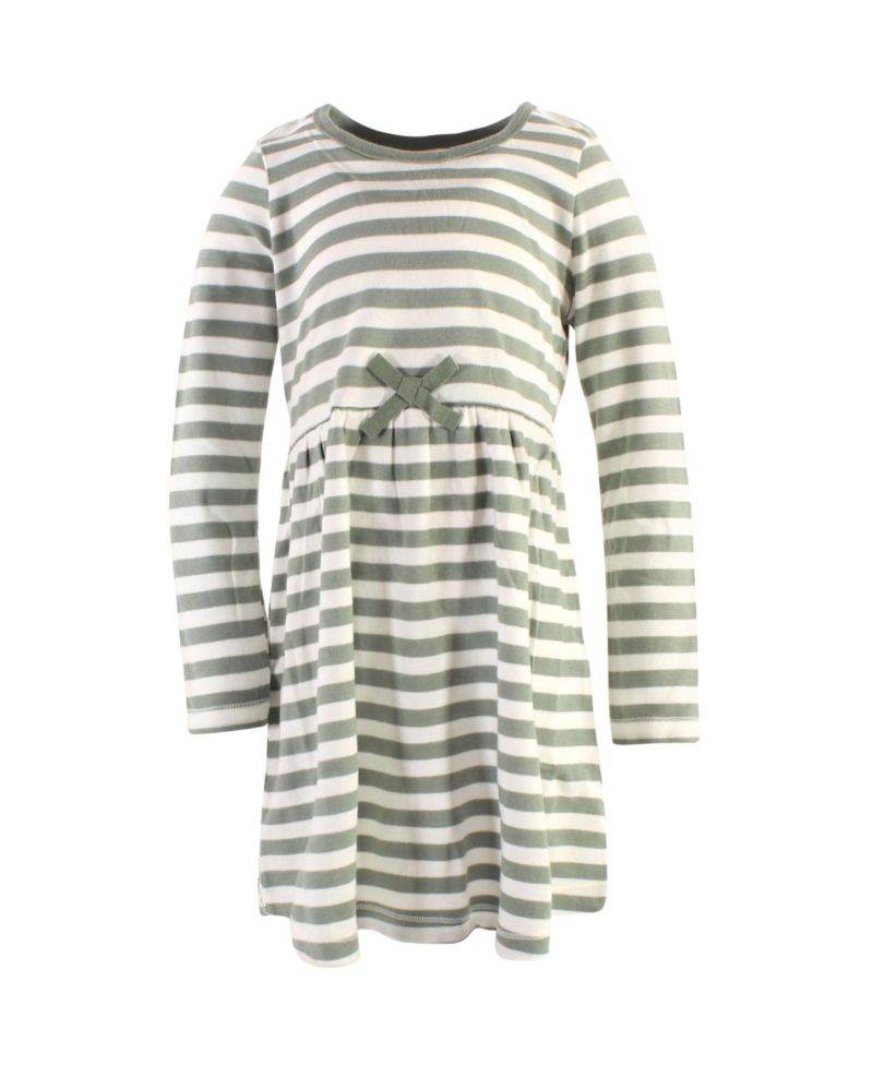 Big Girls Natural Long-Sleeve Dress Pair