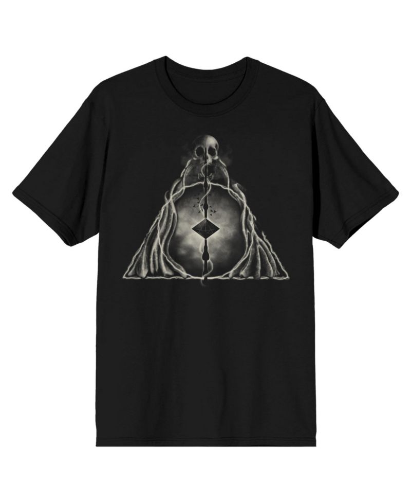 Men's Deathly Hallows Symbol Short-Sleeve T-Shirt-3X-Large