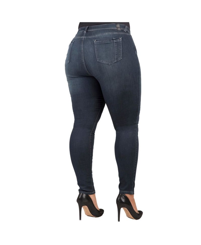 Women's Curvy-Fit Basic 5 Pockets Skinny Jeans Dark 29
