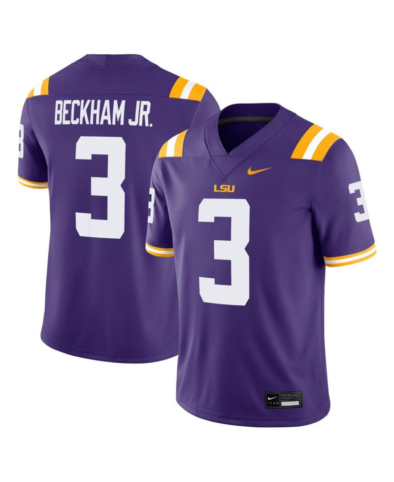 Men's Odell Beckham Jr. Purple LSU Tigers Alumni Game Jersey