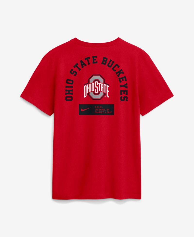 Men's Scarlet Ohio State Buckeyes Primetime Crew T-Shirt