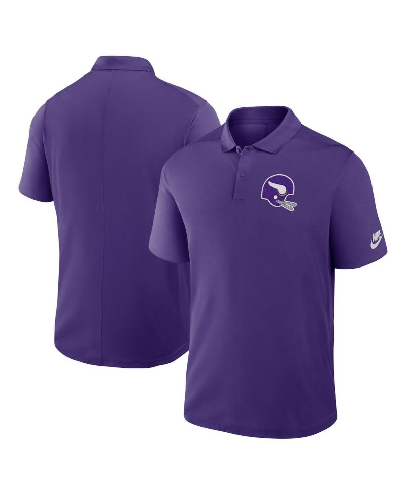 Men's Purple Minnesota Vikings Rewind Victory Performance Polo Shirt