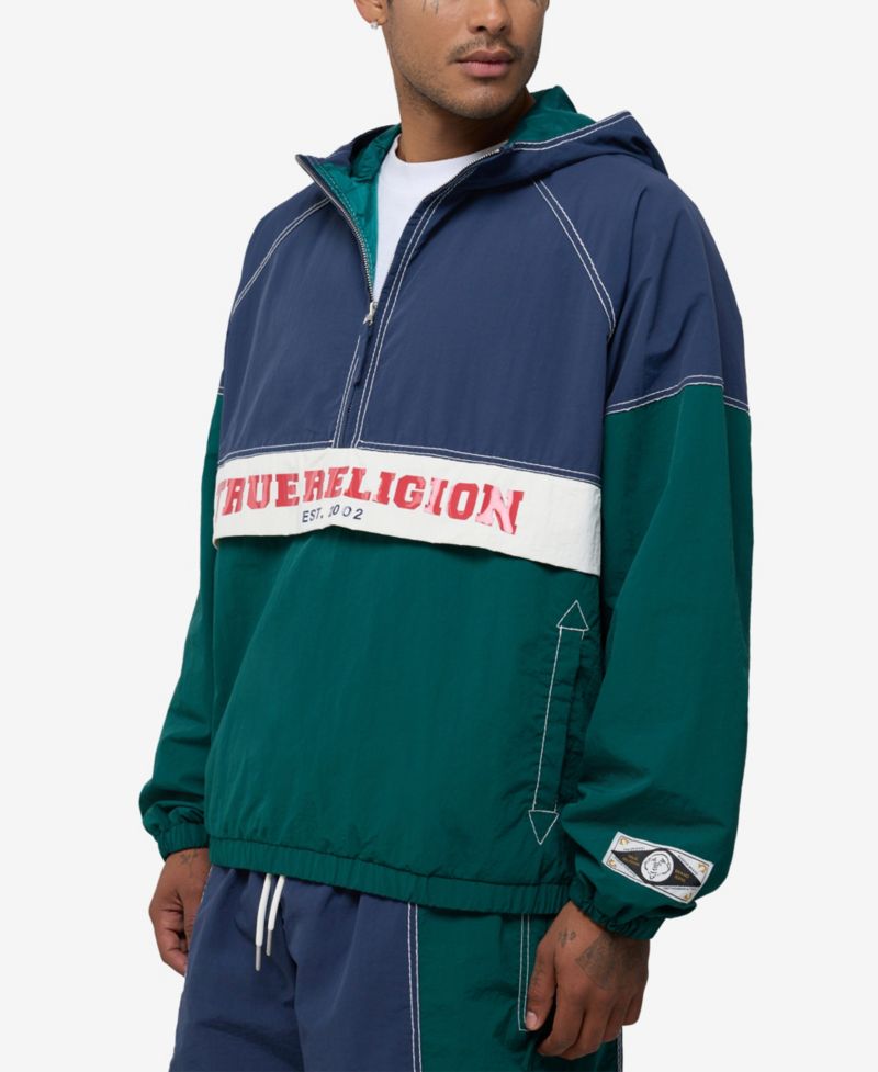 Men's Color-Block Big T Anorak Jacket