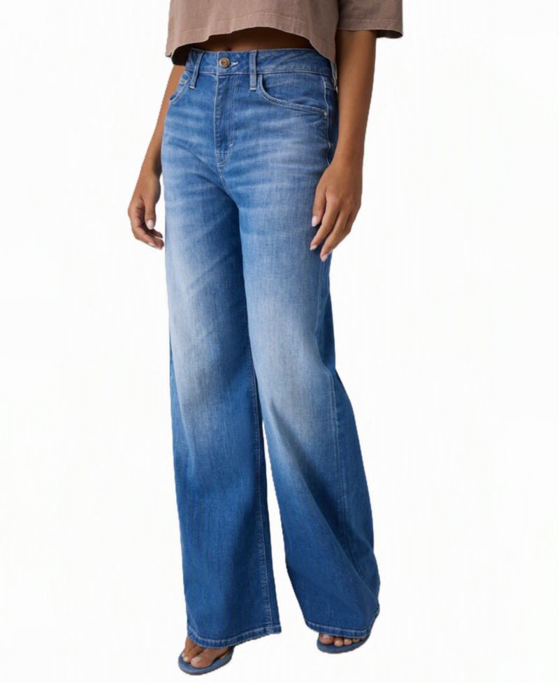 Women's Bellflower High-Waisted Wide-Leg Jeans