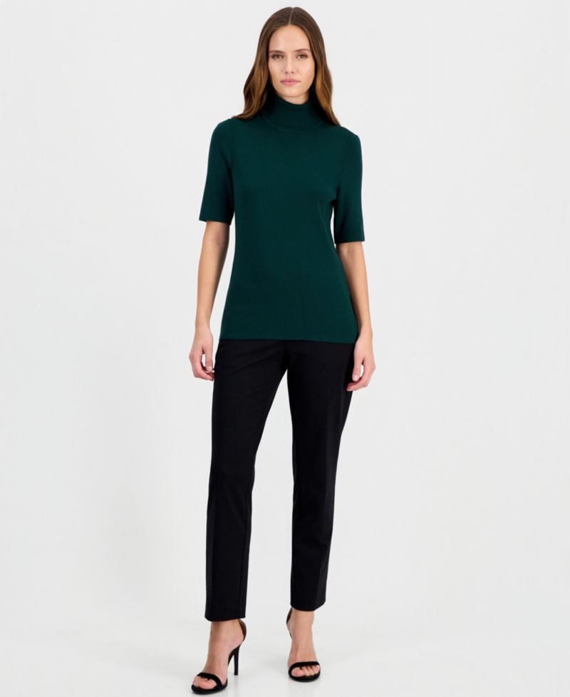 Women's Half-Sleeve Turtleneck Sweater